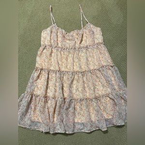 Aeropostale Orange Floral Dress - WORN ONCE